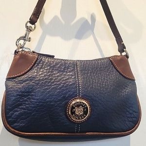 Dooney & Bourke Vintage Mini Bag with gold tone hardware Body Blue and Tan